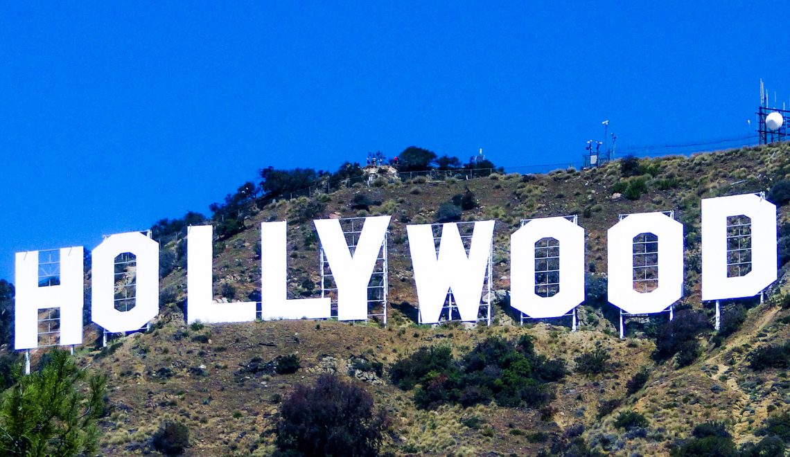 Sinal De Hollywood; Marco Mundialmente Famoso Imagem de Stock