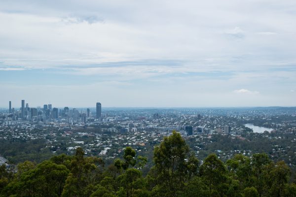 A cidade vista do Mount Cook-Tha 